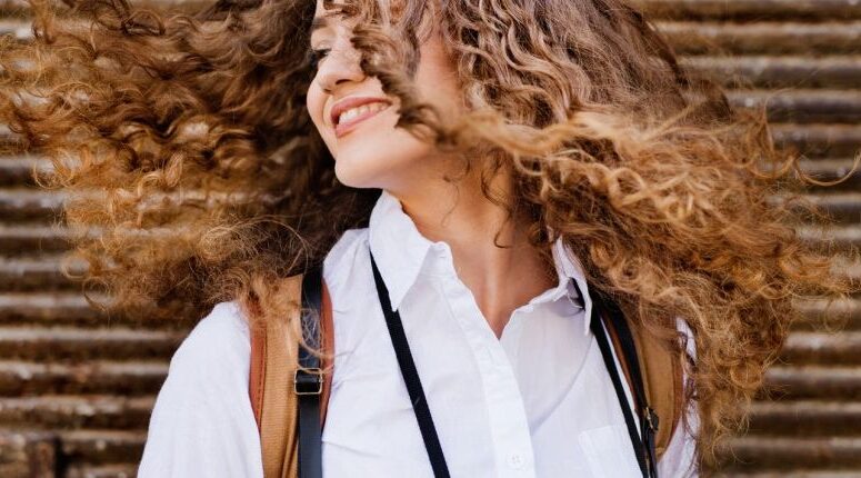 Relaxed clearance curly hair