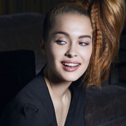 The crimped fountain ponytail at the Jean Louis David Style Bar