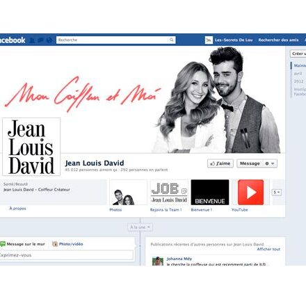 Join the Jean Louis David community on Facebook