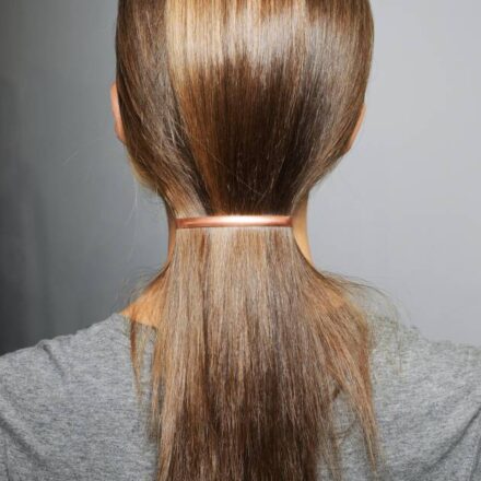 Spotted on the catwalks: the flat hair slide