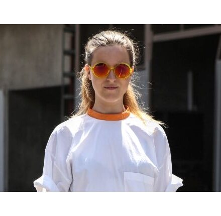 Streetstyle: the sporty half ponytail