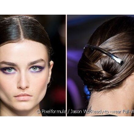 Spotted on the catwalks: the chromed hair barrette