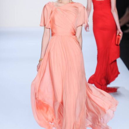Rolled bobs take centre stage on the Badgley Mischka runway
