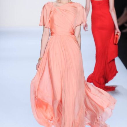 Rolled bobs take centre stage on the Badgley Mischka runway