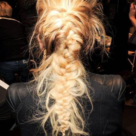 Create a messy fishtail plait