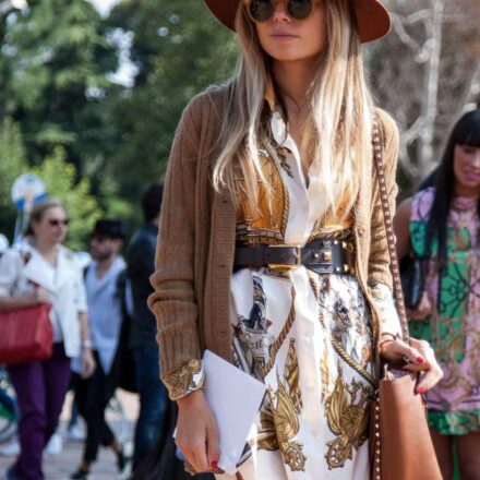 Streetstyle: wearing a felt hat in summer