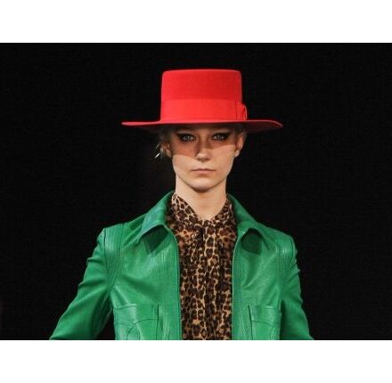 Add a pop of color with a statement hat