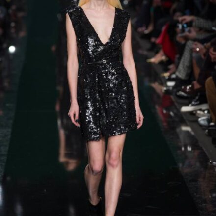 Elie Saab sends poker straight locks down the runway