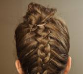 The braided French twist