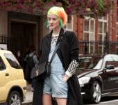 Streetstyle: looking after multi-coloured hair