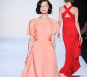 Rolled bobs take centre stage on the Badgley Mischka runway