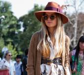 Streetstyle: wearing a felt hat in summer